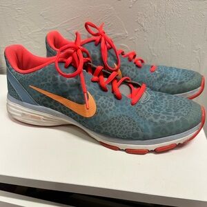 Nike Athletic Shoes - Teal and Coral